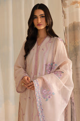 HUSHED VIOLET-3PC LAWN EMBROIDERED SUIT