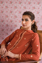 MISTY MELLOW-3PC EMBROIDERED LAWN SUIT