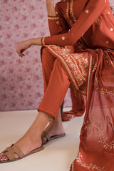 MISTY MELLOW-3PC EMBROIDERED LAWN SUIT