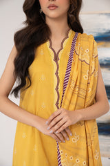 GLAZING AURA-3PC PRINTED LAWN SUIT