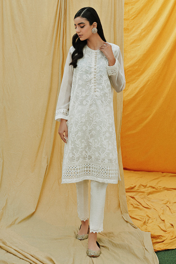 IVORY GLAZE EMBROIDERED SHIRT