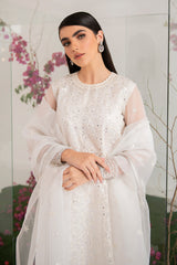 PEARL WHITE-2 PIECE ORGANZA