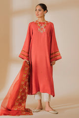CINNABAR-2PC (SHIRT & DUPATTA)