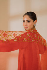 CINNABAR-2PC (SHIRT & DUPATTA)