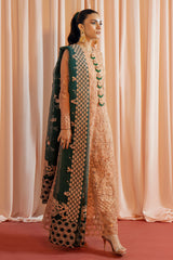 SANDAL-3PC NET EMBROIDERED PRET