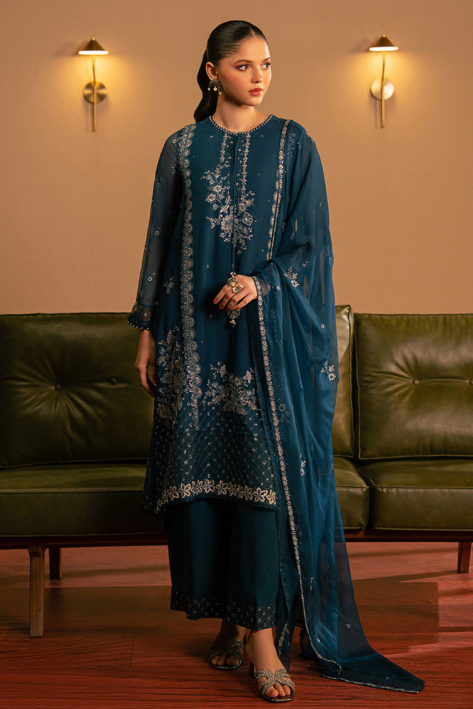 SERENE SAPPHIRE-3 PC (SHIRT, TROUSER & DUPATTA)