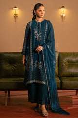 SERENE SAPPHIRE-3 PC (SHIRT, TROUSER & DUPATTA)