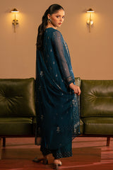 SERENE SAPPHIRE-3 PC (SHIRT, TROUSER & DUPATTA)