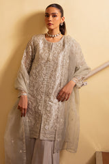 LUSTROUS CHROME-3 PC (SHIRT, TROUSER & DUPATTA)