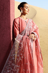 MULBERRY BLUSH-STITCH 3PC: LAWN EMBROIDERED SUIT