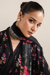 MIDNIGHT BLOOM-3 PC (SHIRT, TROUSER & DUPATTA)