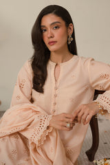 PEARLED IVORY-3 PC CHIKANKARI SUIT