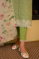 VERDANT GREEN-3 PIECE EMBROIDERED LAWN SUIT