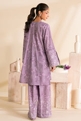 PURPLE FOG-2 PC PRINTED LAWN SUIT