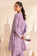 PURPLE FOG-2 PC PRINTED LAWN SUIT