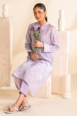 MAUVE DREAM-3 PC PRINTED LAWN SUIT