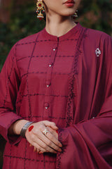 RED WOOD-2 PIECE (SHIRT & DUPATTA)