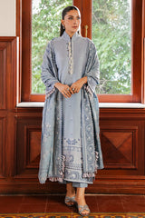 SERENITY BLUE-3PC (SHIRT , TROUSER & DUPATTA)