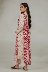 PASTEL FLORA-3 PIECE (SHIRT, TROUSER & DUPATTA)