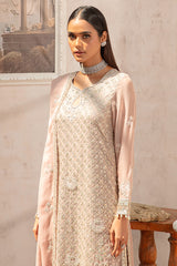 ROSEWOOD-3 PIECE CHIFFON EMBROIDERED SUIT