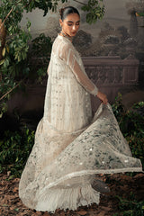 ASHLEY SAND-4PC ORGANZA EMBROIDERED SUIT