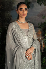 CLASSIC ACME-4PC CHIFFON EMBROIDERED SUIT
