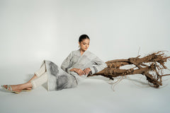 SMOKY GRAY-KHADDAR 1 PIECE