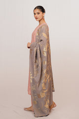 MELLOW ROSETTE-3 PIECE JACQUARD SUIT