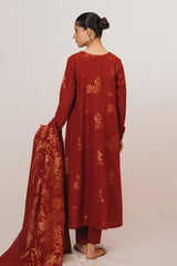 GOLDEN OCHRE-3 PIECE JACQUARD SUIT
