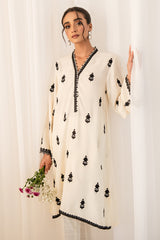 IVORY CHARM EMBROIDERED SHIRT