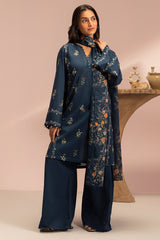 MIDNIGHT BLOSSOM-3PC PRINTED LAWN SUIT