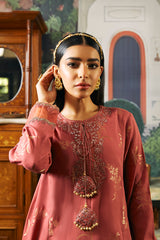 SANGEETA-2 PIECE JACQUARD EMBROIDERED SUIT