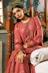 SANGEETA-2 PIECE JACQUARD EMBROIDERED SUIT