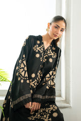 FUDGE BROWN LINEN PRINTED SHIRT