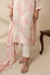 PINK SPLASH 2PC (SHIRT & DUPATTA)