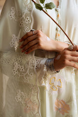 AQUA SERENITY-3PC EMBROIDERED LAWN SUIT