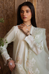 AQUA SERENITY-3PC EMBROIDERED LAWN SUIT