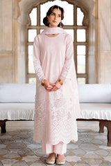 PEACH BLUSH-3PC EMBROIDERED LAWN SUIT