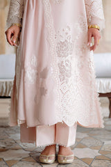 PEACH BLUSH-3PC EMBROIDERED LAWN SUIT