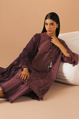GRAPE AMETHYST-3PC (SHIRT, TROUSER & DUPATTA)