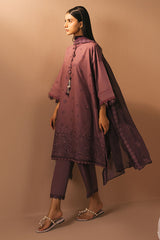 GRAPE AMETHYST- 3PC EMBROIDERED LAWN SUIT
