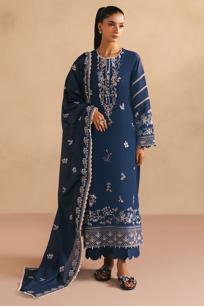 NIRVANA DIVE- 3PC EMBROIDERED LAWN SUIT