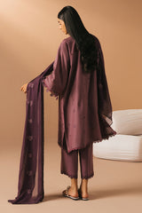 GRAPE AMETHYST-3PC (SHIRT, TROUSER & DUPATTA)