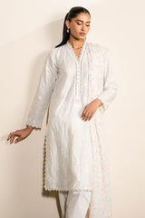 IVORY GLINT-3PC (SHIRT, TROUSER & DUPATTA)