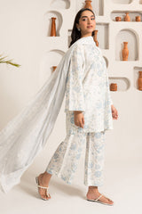 PRISTINE ICE-3PC (SHIRT,DUPATTA & TROUSER)
