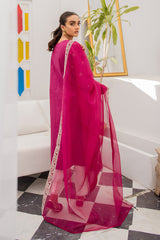 PLUM CLARET-2PC SHIRT & DUPATTA