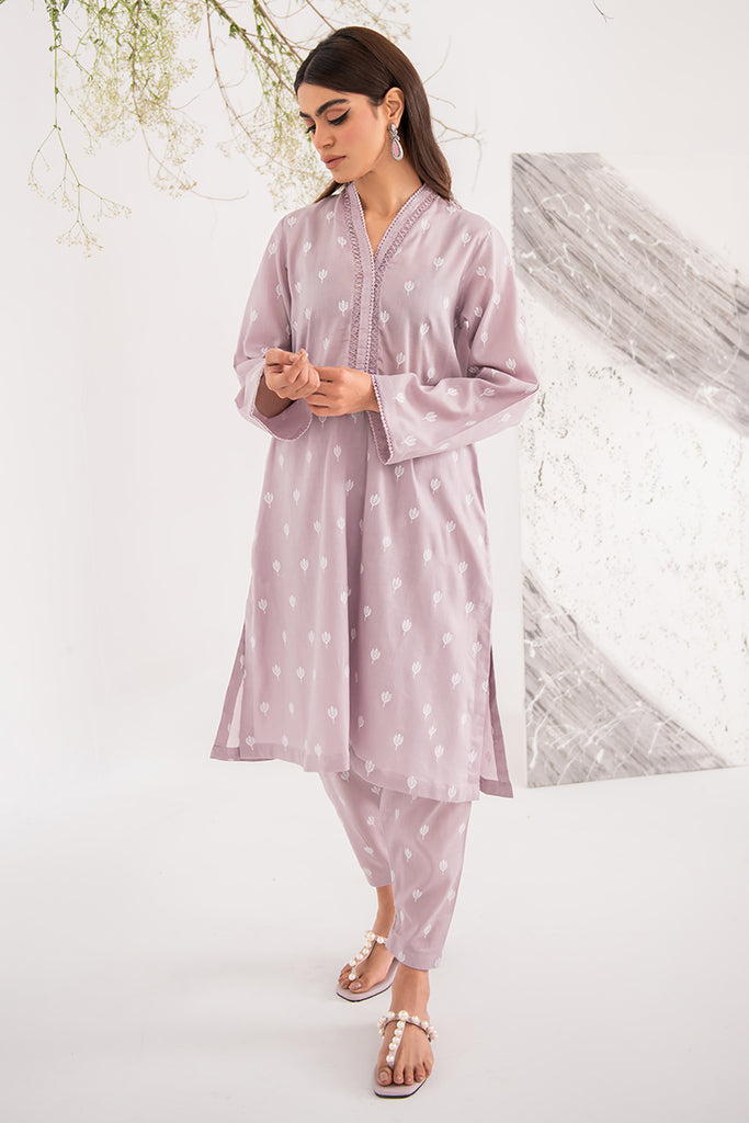 DUSTY LAVENDER-2PC (SHIRT & TROUSER)