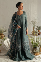 VINTAGE EBONY-4PC SILK EMBROIDERED SUIT