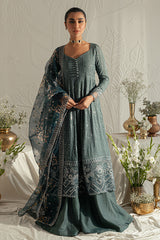 VINTAGE EBONY-4PC SILK EMBROIDERED SUIT