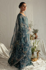 VINTAGE EBONY-4PC SILK EMBROIDERED SUIT